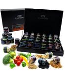 Hallingers BBQ Deluxe 24 Men's Spice Gift Set - Handmade International BBQ Spices | Perfect for Mother's Day & Father's Day Gifts - Buy Online on GoSupps.com