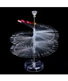 120pcs BNG Nail Color Wheel Display | Nail Art Polish Colour Chart | Professional Salon Tool with Spiral Stand | Fan-shaped Square Sticks | Clear - Buy Online on GoSupps.com