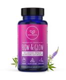 Herb Krave Flow and Glow Natural Hormone Balance for Women - PMS & Menopause Relief with Dong Quai & Black Cohosh - 60 Count - Buy Online on GoSupps.com