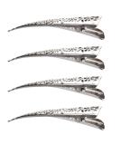 ifundom Duck Billed Hair Clips 4 Packs - Hollow Style Rustproof Metal Clips for Styling & Coloring - Buy Online on GoSupps.com
