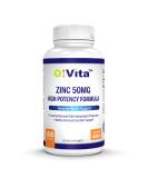 VITA Zinc 50mg High Potency Formula for Immune System Support - 100 Non-GMO Vegan Tablets - Buy Online on GoSupps.com