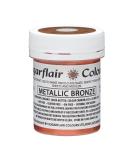 Sugarflair Metallic Bronze Chocolate Paint - 35g | Coloured Cocoa Butter for Chocolate Transfer Sheets & Moulds - Buy Online on GoSupps.com