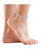 MagnetRX Ultra Strong Magnetic Anklet for Women - Magnetic Anklet - Women Titanium Magnetic Anklet (Silver) Silver - Buy Online on GoSupps.com