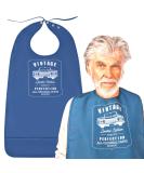 Reusable Funny Adult Bibs for Men and Women - Waterproof Clothing Protectors with Crumb Catcher - Vintage Style - Buy Online on GoSupps.com