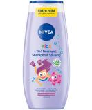 Nivea Kids 3in1 Shower Gel & Shampoo - Mild Soap-Free Care with Enchanting Berry Scent (250ml) - Ideal for Daily Use - Buy Online on GoSupps.com