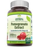 Herbal Secrets  Pomegranate Extract 250 Mg - 120 Veggie Capsules - Buy Online on GoSupps.com
