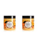 Tropical Fruits Body Sugar Scrub - Gentle Exfoliating Grapefruit & Orange - 2x550g - Best for Soft Skin - International Shipping - Buy Online on GoSupps.com