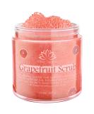 Organic Grapefruit Salt Scrub - Smooth Skin Exfoliator with Shea Butter & Vitamin E | 10 oz - Buy Online on GoSupps.com