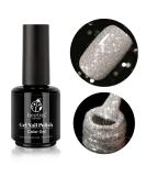 Beetles Reflective Silver Glitter Gel Polish 15ml - Soak Off LED Nail Lamp Gel for Manicure Salon & DIY Nail Art at Home - 0.5Oz R-Silver Party - Buy Online on GoSupps.com