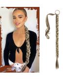 Sofeiyan 66cm Braid Extensions Ponytail - Natural Synthetic Hair Tie - Ash Brown & Sandy Blonde - Perfect for Women - Pack of 1 - Buy Online on GoSupps.com