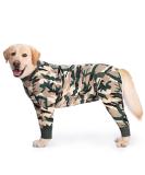 Miaododo Rehabilitation Suit for Medium & Large Dogs | Breathable Dog Bodysuit for Post-Op Recovery | Full Cover Cone Collar Alternative Skin Protection - Camo Design - Buy Online on GoSupps.com