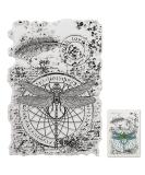 Dragonfly and Feathers Love Words Clear Stamps | Silicone Transparent Seal for Card Making and Scrapbooking - Buy Online on GoSupps.com