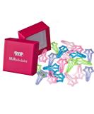 Buy HAARallerliebst Glitter Hair Clips for Girls - 20 Pieces (4.8 cm) with Pink Storage Box Stylish Star Design - Buy Online on GoSupps.com