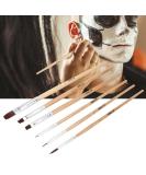 Professional 6-Piece Children s Make-Up Brush Set | Art Oil & Watercolor Paint Brushes for Halloween & Travel | Perfect for Little Artists - Buy Online on GoSupps.com