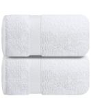 Infinitee Xclusives Premium White Bath Sheets Towels 2 Pack - 35x70 Extra Large, 100% Soft Cotton - Hotel & Spa Quality, Absorbent Oversized Towels - Buy Online on GoSupps.com