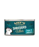 Lily's Kitchen Wet Cat Food 24 Pack - Tuna & Salmon Shredded Fillets (70g each) | Premium Grain-Free Cat Food for Healthy Pets - Buy Online on GoSupps.com