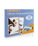 HERKKA 200 Pack Laminating Sheets Holds 8.5 x 11 Inch Sheets 3 Mil Clear Thermal Laminating Pouches 9 x 11.5 Inch Lamination Sheet Paper for Laminator Round Corner Letter Size - Buy Online on GoSupps.com