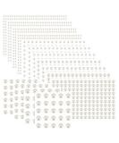 3040 Pieces Pearl Glitter Stones Stickers | Self-Adhesive Rhinestones for Face Body Nails Hair & Makeup - Perfect for Festivals & Christmas Decoration - Buy Online on GoSupps.com