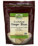 Now Foods Organic Crystallized Ginger Slices 12 oz | Real Food for Healthy Snacking - Buy Online on GoSupps.com