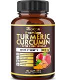 7-in-1 Premium Turmeric Curcumin + Apple Cider Vinegar Capsules - 6 Month Supply with Ashwagandha & Ginger - 95% Standardized Curcuminoids for Joint Support - Buy Online on GoSupps.com
