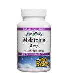 Natural Factors Stress-Relax Melatonin 5mg | 90 Chewable Tablets for Sleep Support - Buy Online on GoSupps.com