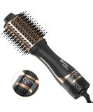 Nicebay Hair Dryer Brush - One Step Blowout Tool for Women | Hot Tools with Display Screen Oval Ceramic Barrel & Negative Ion Technology - Black & Gold - Buy Online on GoSupps.com