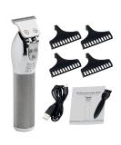 KaleWoz Hair Clippers for Men - 2600mAh Cordless Professional Trimmer & Grooming Kit - Rechargeable Beard Trimmer & Hair Cutting Cape - Gifts for Him (Silver - Buy Online on GoSupps.com