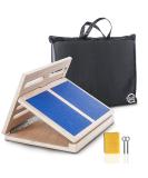 Professional Adjustable Wooden Incline Slant Board for Calf Stretches - Enhance Flexibility and Mobility, Relieve Pain - Anti-Slip Design - Ideal for Achilles, Plantar Fascia, and Tight Calves - Standing Desk Accessory - Buy Online on GoSupps.com