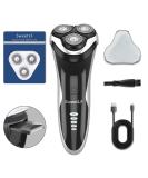 SweetLF Electric Razor for Men - IPX7 Waterproof 4D Rotary Shaver with 3 Blades & Pop-Up Trimmer - Rechargeable Cordless Design - Upgrade Series SWS7105 - Buy Online on GoSupps.com