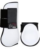 HKM Classic Gaiters & Fetlock Boots Set of 4 - White Thoroughbred B1200 | International Shipping - Buy Online on GoSupps.com