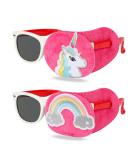 Hifot amblyopia eye flaps children 2 pieces unicorn amblyopia children correction orthoptic eye flap Medical for Schielens glasses cover eye patch lazy eye strabismus eye plaster left eye cover pink pink - Buy Online on GoSupps.com