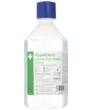 HypaClens Emergency Sterile Saline Solution Eye Wash Bottles Bulk Pack of 10 (500 ml) - 0.9% Sodium Chloride solution 500 ml (Pack of 10) - Buy Online on GoSupps.com
