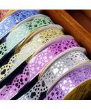 SALLYFASHION Lace Washi Tape - 6 Roll Glitter Bling Self-Adhesive Diamond Masking Tape for Scrapbooking and DIY Crafts - Random Color Style-2 - Buy Online on GoSupps.com