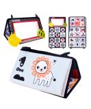 Joyfia Baby Spiegel: Foldable Mirror Toy & Crackling Book Gift for Newborns | Black & White High Contrast | Best Teething Rings for 0-12 Months - Buy Online on GoSupps.com