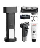 WAHFOX Electric Shaver - Wet & Dry Rechargeable Shaver with Charging Stand & Pop-up Trimmer | Includes Shaving Cream - Buy Online on GoSupps.com