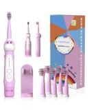 Dinosaur Toothbrush Kids Sonic Electric Toothbrush for Children Toddlers Boys Girls Age 3-12 with 30s Reminder 2 Mins Timer 5 Modes 6 Brush Heads Rechargeable Wall-Mounted Holder 8680 Pink+ 6 Heads+ Holder(package Might Vary) - Buy Online on GoSupps.com