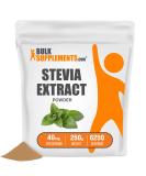 BulkSupplements Stevia Extract Powder - Pure Zero Calorie Sweetener for Baking - 250g (8.8 oz) Pack - Sugar Substitute & Keto-Friendly - Buy Online on GoSupps.com