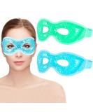 Reusable Gel Eye Masks - Cooling Pads for Migraine Relief Tired & Swollen Eyes Warm/Cool Therapy (2 Pack) - Buy Online on GoSupps.com