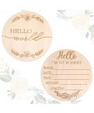 Ouligay Wooden Baby Announcement Sign - Hello World - Birth Announcement Prop for Newborns - 5.83 Inch - Buy Online on GoSupps.com