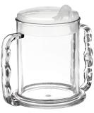 Performance Health Two Handled Clear Mug - 285ml - Clear Lid - 1 Count - Easy Grip Design - Buy Online on GoSupps.com