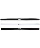 Buy Nike Elastic Hairbands - Black/White | Stylish & Comfortable Hair Accessories for All Hair Types - Buy Online on GoSupps.com