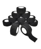 12 Roll Self-Adhesive Finger Plaster Bandage 2.5cm x 4.5m - Elastic Adhesive Tape for Dogs Horses & Animals (Black) - Buy Online on GoSupps.com