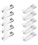 24 Pieces Double Grip Hair Clips Metal Snap Hair Clips Hair Barrettes for Hair Making, Salon Supplies (Silver) - Buy Online on GoSupps.com