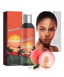 Natural Tanning Lotion - Self Tanner & Gradual Tan Cream for Men & Women | Peach Formula SPF0 - Buy Online on GoSupps.com