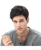 STfantasy Men's Black Short Wavy Wig for Anime Cosplay & Daily Wear - Perfect Costume Wig for Parties & Carnivals - Buy Online on GoSupps.com