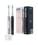 Oral-B Pulsonic Slim Luxe 4900 Electric Schadzahnbrush/Electric Toothbrush double pack 2 plug-in brushes 3 cleaning modes for dental care gift man/woman designed by brown black/rosegold - Buy Online on GoSupps.com
