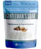 Gentleman's Bath Salt 32 Ounces Epsom Salt with Natural Cedarwood, Frankincense, Eucalyptus and Peppermint Essential Oils Plus Vitamin C in BPA Free Pouch with Easy Press-Lock Seal 2 Pound (Pack of 1) - Buy Online on GoSupps.com
