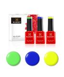 BLUESKY Gel Nail Polish Set Rainbow Brights. Sorbet Zest Neon34 Apple Green Neon10 Blue Bamboo Neon32. 3 X 5Ml. (Requires Curing Under Uv/Led Lamp) Raindow Brights 5 ml (Pack of 3) - Buy Online on GoSupps.com