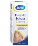 Scholl Foot Fungus Protection Cream - Athlete's Foot Relief with Jojoba Oil & Vitamin E - Quick Absorption Non-Greasy 24-Hour Effect - 30ml - Buy Online on GoSupps.com