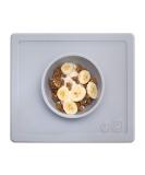 EZPZ Happy Bowl (Pewter) - Silicone Suction Bowl for Toddlers | Dishwasher Safe - Buy Online on GoSupps.com